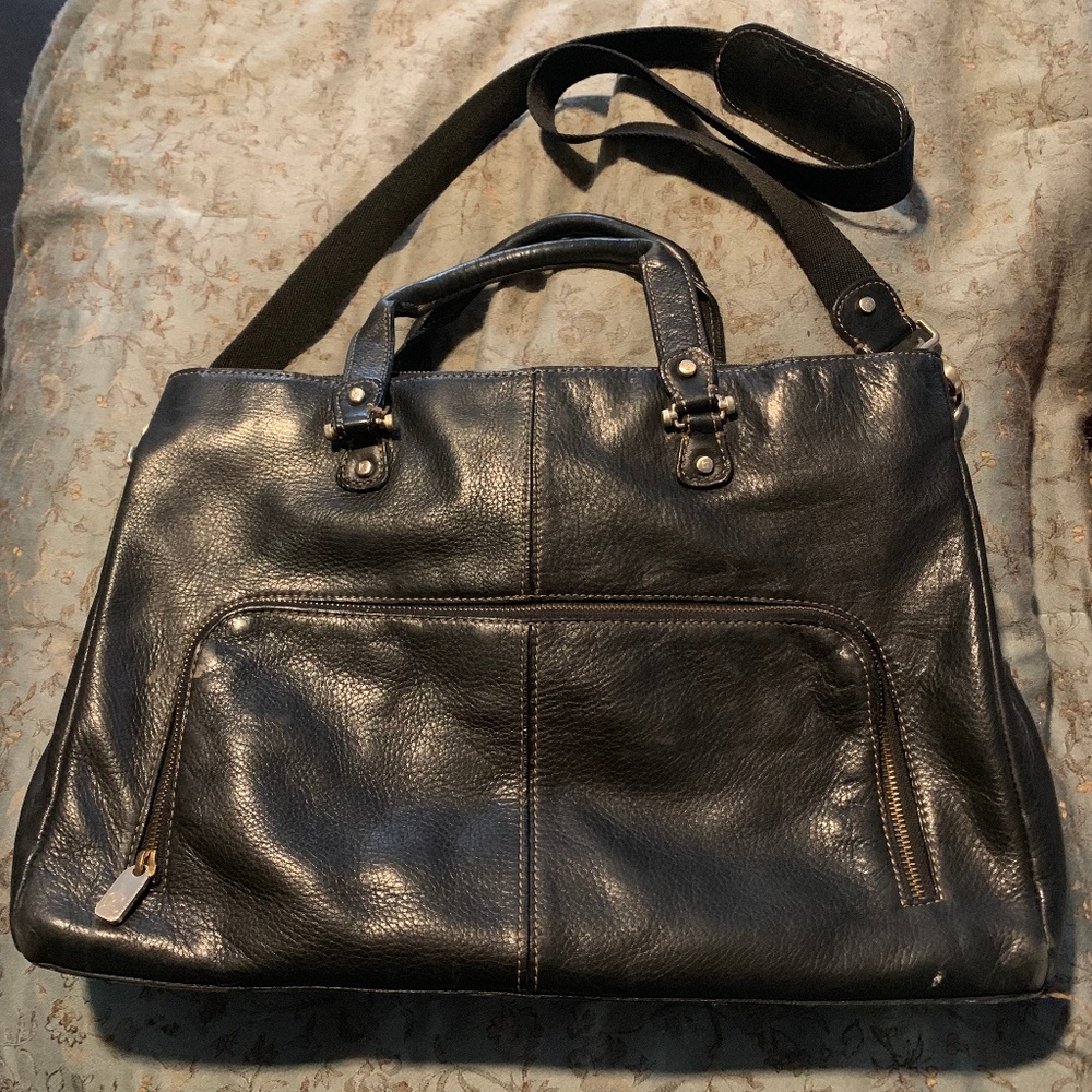Genuine Leather Laptop/Messanger Bag by IC
